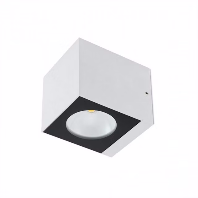 Applique da esterno LED Redo Group Teko con illuminazione up/down in alluminio e vetro per giardino