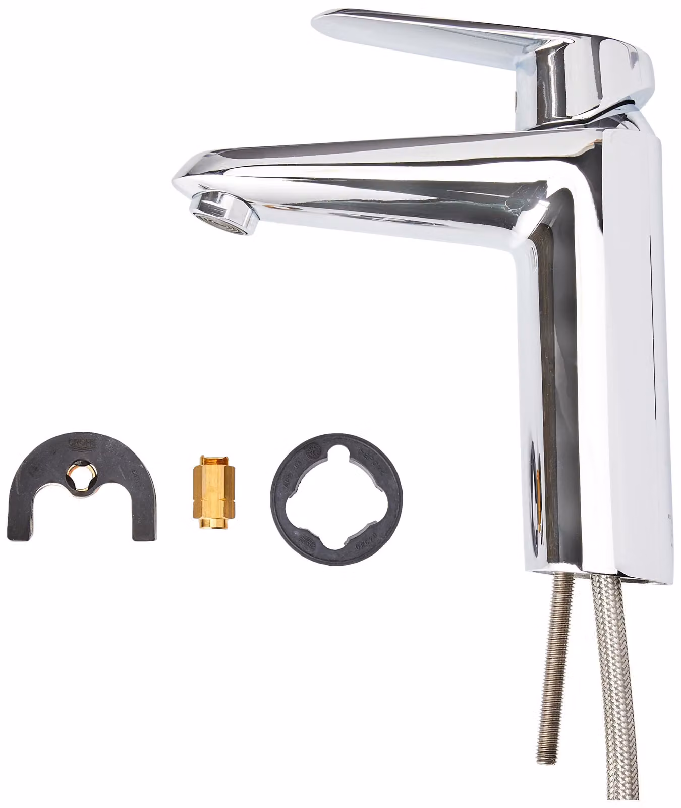 Miscelatore per lavabo, modello M, finitura liscia, serie EcoJoy, codice prodotto 23449002