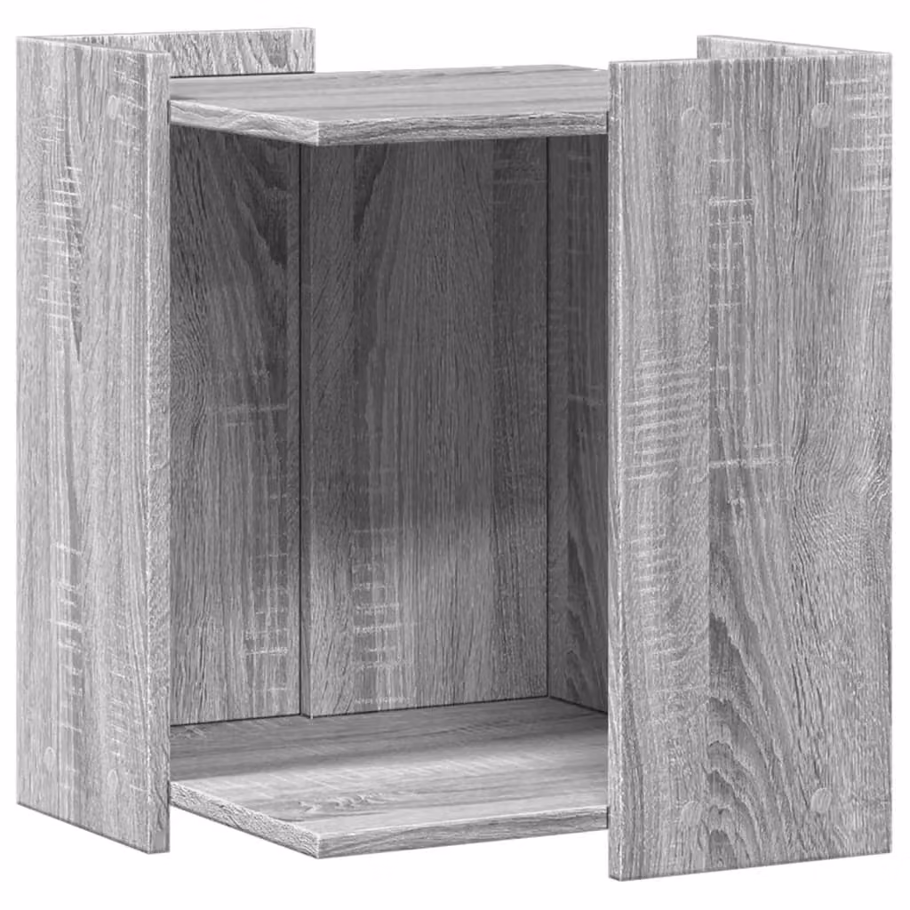 Recinto Lettiera Gatti Grigio Sonoma 60x40x40 cm in Truciolato