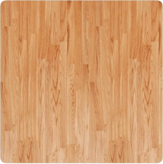 Piano per tavolo o scrivania quadrato in rovere marrone chiaro con finitura laccata L 90 x P 90 x H 2,5 cm