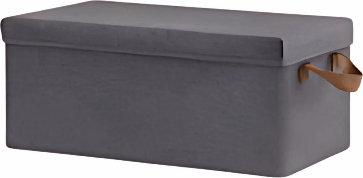 Set di 5 scatole portaoggetti - 27 L - Scatole pieghevoli in tessuto con coperchio e maniglia - Per vestiti, biancheria da letto e giocattoli