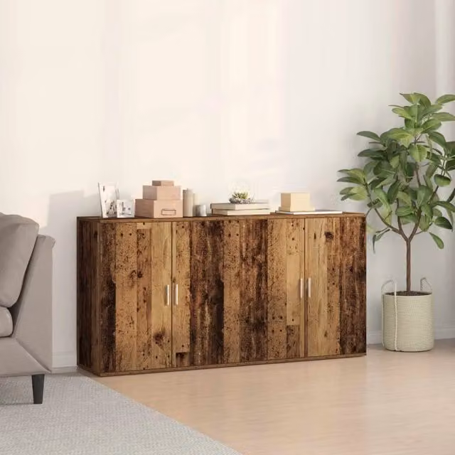 Credenza 2 pz Legno vecchio 79 x 38 x 80 cm 3334308