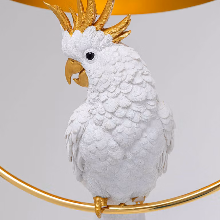 KARE Lampada a sospensione Cockatoo, dimmerabile, Ottone / Oro, Soggiorno / Sala da pranzo, Metallo, Moderno, Lampada a sospensione