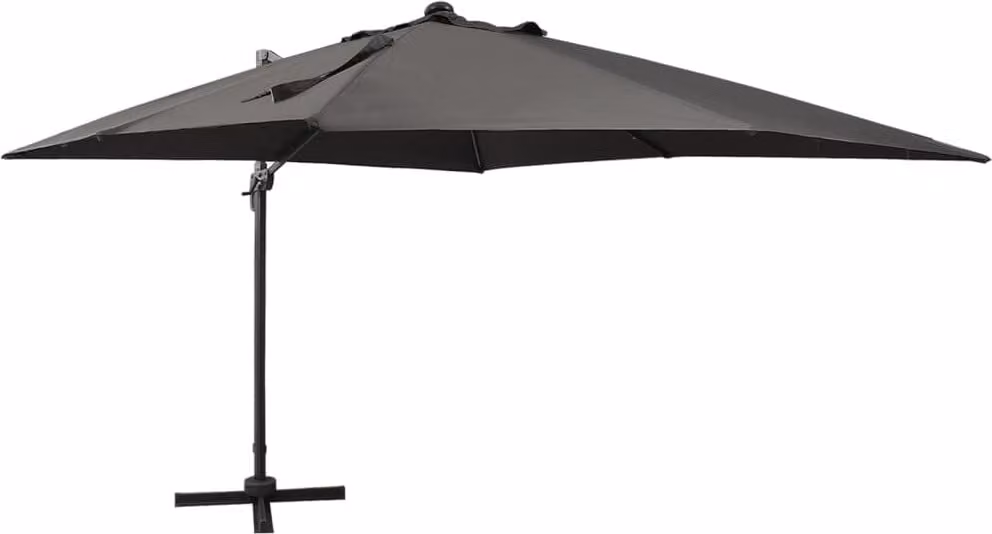 Maison Exclusive - Ombrellone a braccio con illuminazione a LED, 300 cm, antracite