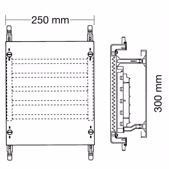 Set combinato Striebel e John ED71SA SS-System 2RE / BH000, set combinato 1FB, montato su profilo EDF 2CPX037812R9999