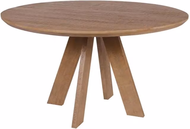 Tavolo da pranzo ELYA – Rotondo diametro 120 cm – Legno massiccio di mango – Stile rustico