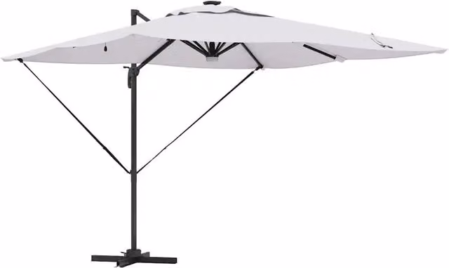 Ombrello | Parasol Roma Beige 286 x 284 x 270 cm Alluminio e Poliestere
