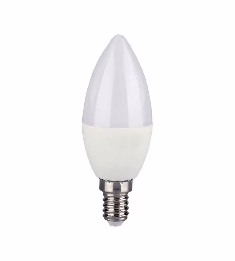 V-TAC Lampadina LED E14 4,8W Candela RF Controller con Telecomando 24 Tasti RGB + 3000K Dimmerabile
