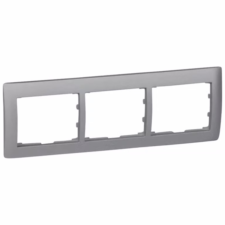 Legrand FRAME 3-FOLD SOFT ALU HORIZ. (771303 GALEA)