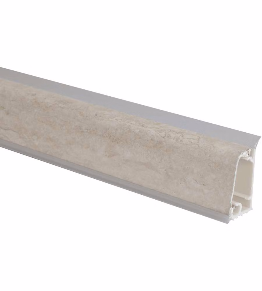 ALZATINA ALUMINIO EFFETTO TRAVERTINO SARDO 3000MM PER CUCINA