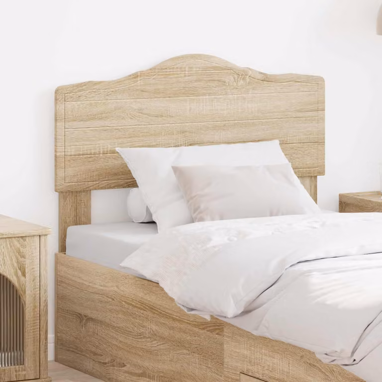 Testiera per letto vidaXL in legno ingegnerizzato Rovere Sonoma, marrone, H: 102 cm, L: 90 cm, P: 3 cm