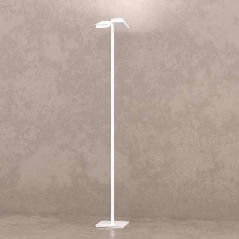 Piantana Moderna Style Metallo Bianco Vetro 6 Luci Gx53