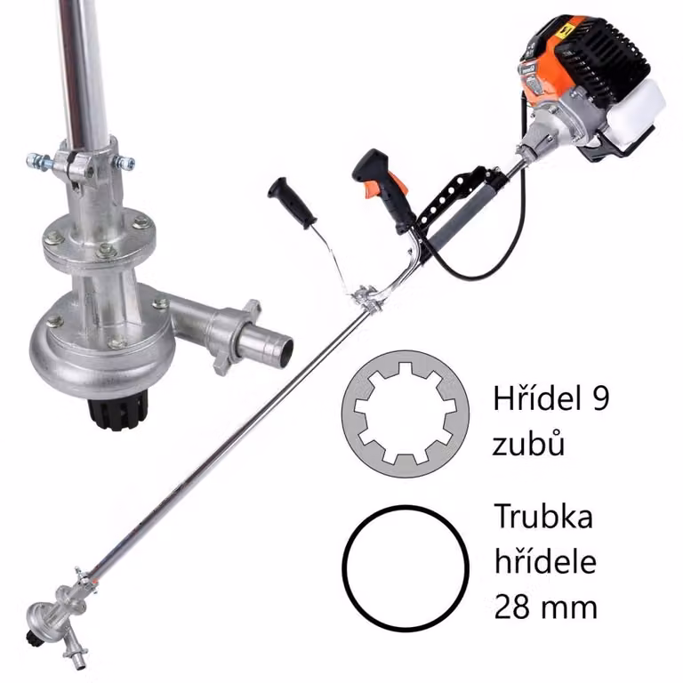 GEKO Attacco per decespugliatore 28 mm 9z - pompa dell'acqua G81064D