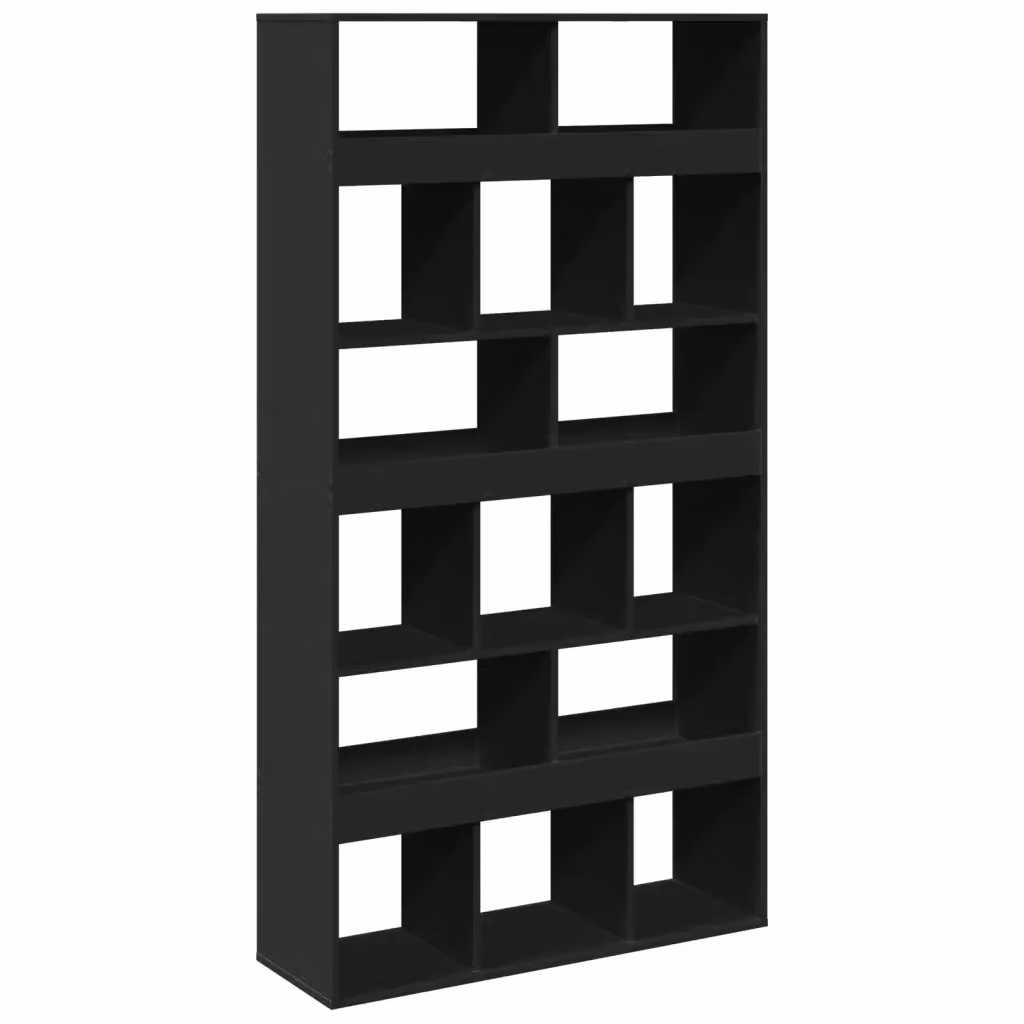 Divisorio per stanza VIDAXL nero moderno in MDF con finitura opaca L 100 cm, P 33 cm, H 187,5 cm – 2