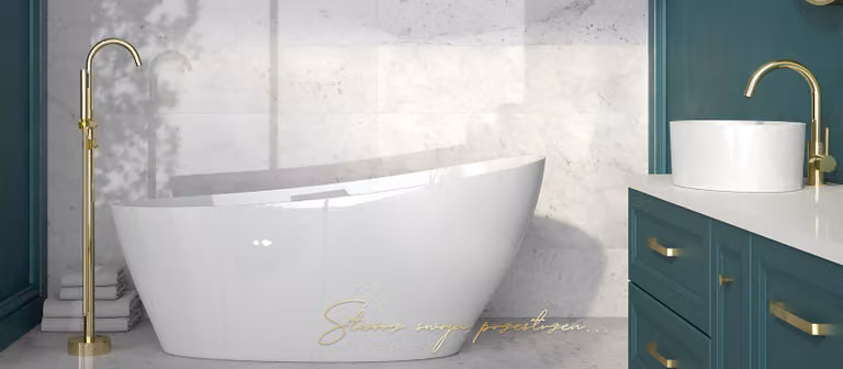 Exclusive freistehende Badewanne Acryl Wanne Dusche Bad Ablauf Design Wannen