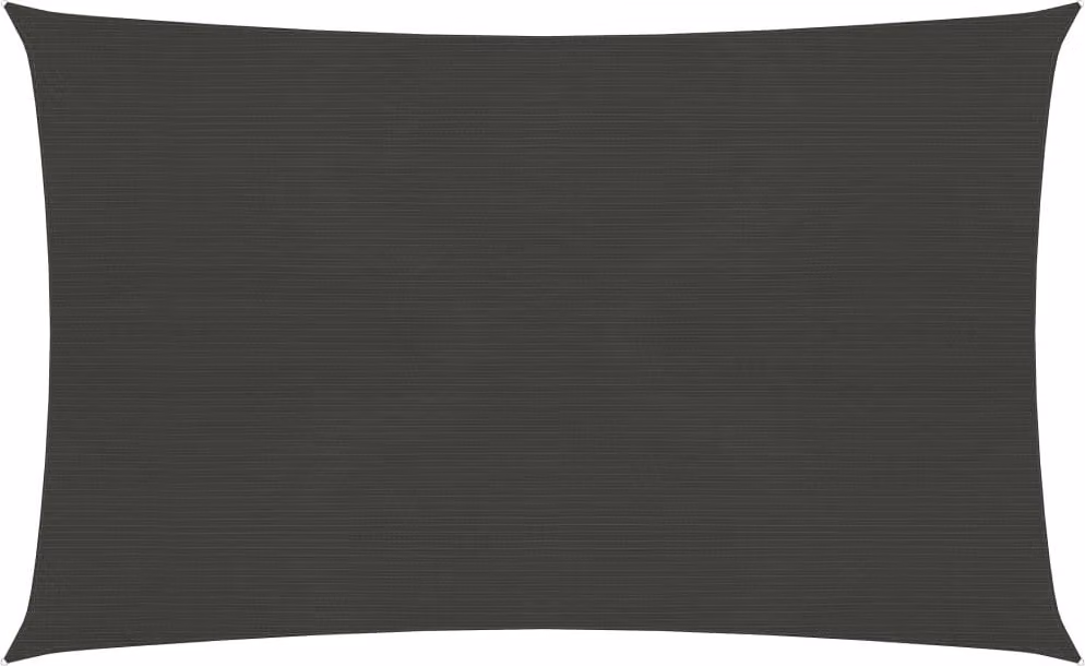 The Living Store Tenda da sole 160 g/m² antracite 2x4,5 m HDPE