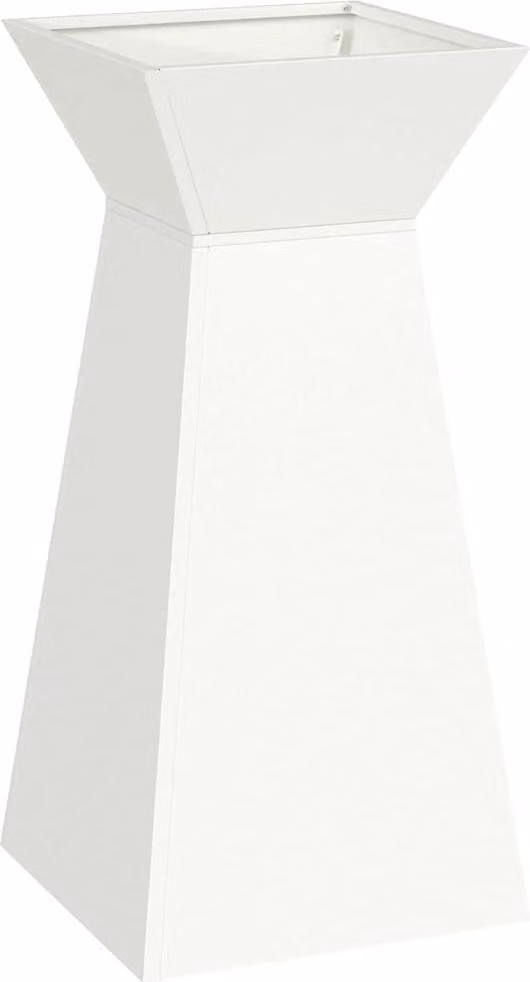 Vaso a Pilastro Bianco 35 x 35 x 73 cm
