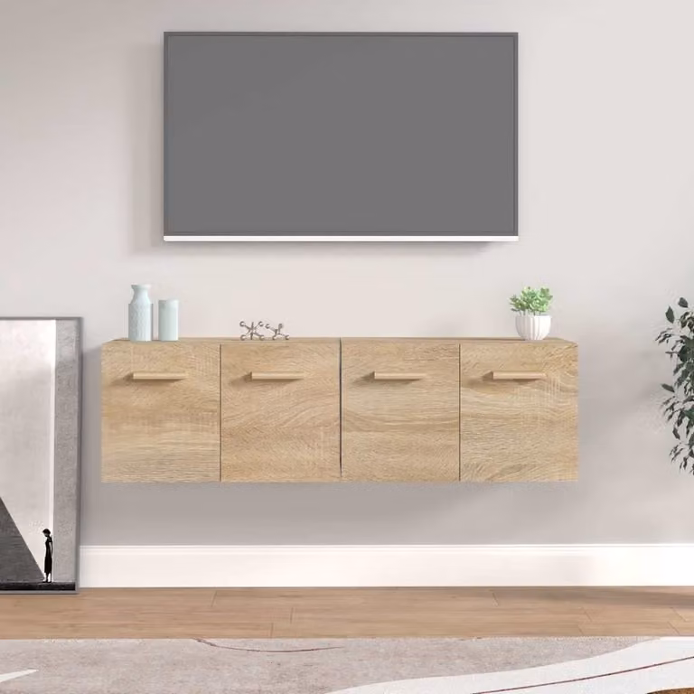 Set di 2 mobili da parete vidaXL in legno Rovere Sonoma, L 60 cm x P 36,5 cm x H 35 cm