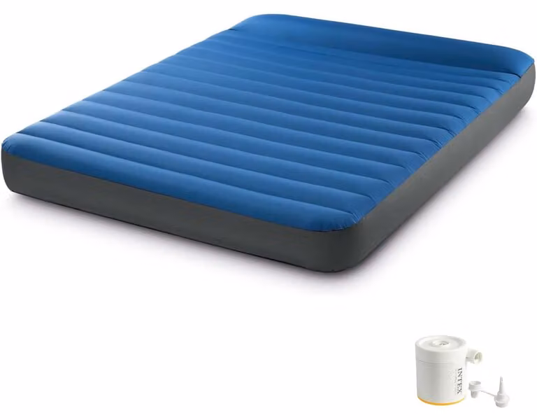 Materasso da campeggio gonfiabile Intex 64013 Materasso da campeggio Queen Blu - 203 cm