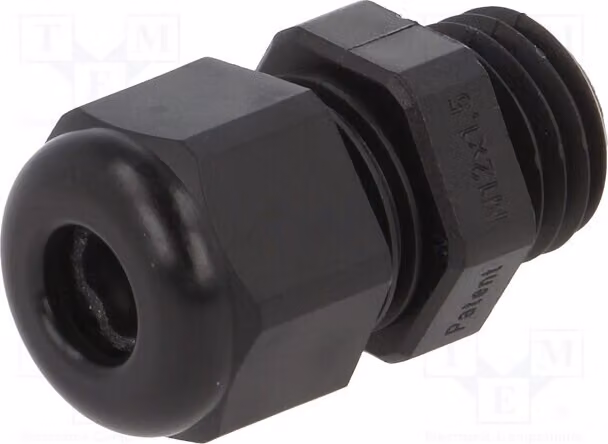 5 connettori per cavi M12, colore nero, codice prodotto 1.209.1201.50, grado di protezione IP68, materiale: 1,5