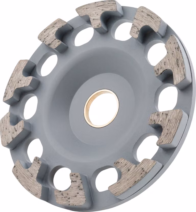 STIER Mola a tazza diamantata, disco abrasivo, Ø 130 mm, foro 25,0 / 22,23 mm, per calcestruzzo/uso universale, disco abrasivo diamantato, smerigliatrice diamantata, per smerigliatrice angolare, smerigliatrice a tazza, disco diamantato