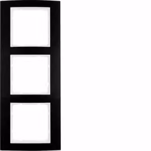 Berker 10133025 Cornice in alluminio, nero/bianco polare Berker B.3
