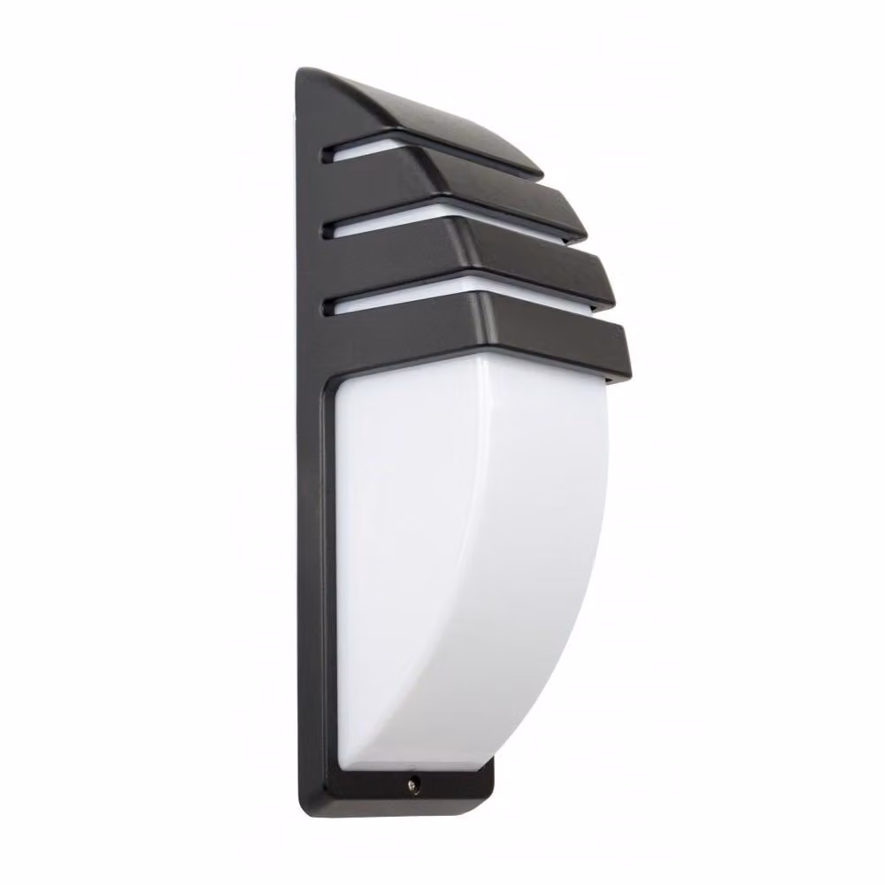 Lampada da parete esterna, 35 cm, 1 attacco E27, colore nero, grado di protezione IP54, modello SU-MA 1836 BL