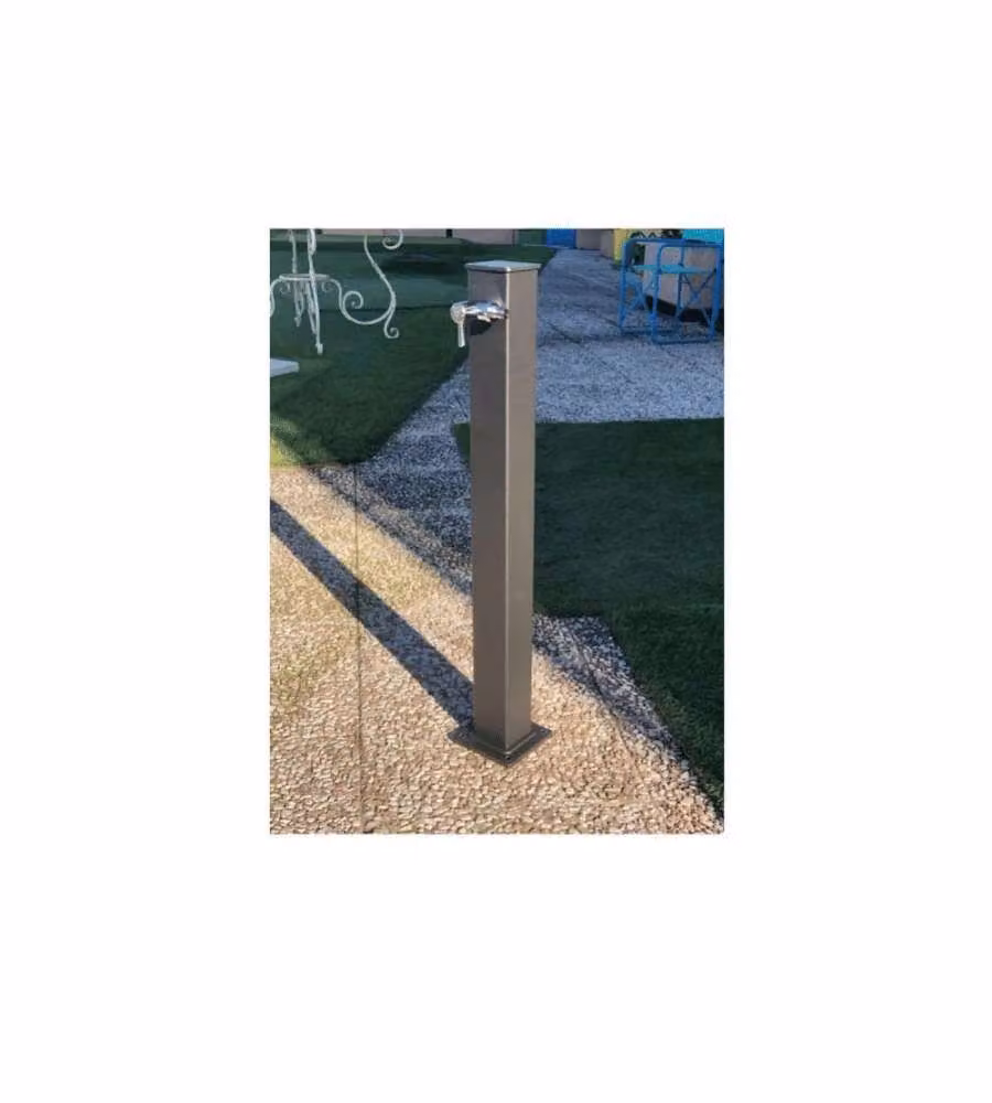 Bonfante fontana decorativa giardino alluminio antracite 87x14x16 cm