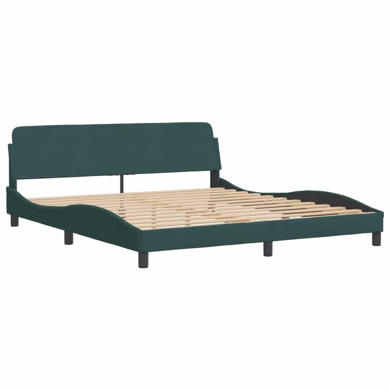 Giroletto Dover Verde Scuro 180x200 cm in Velluto
