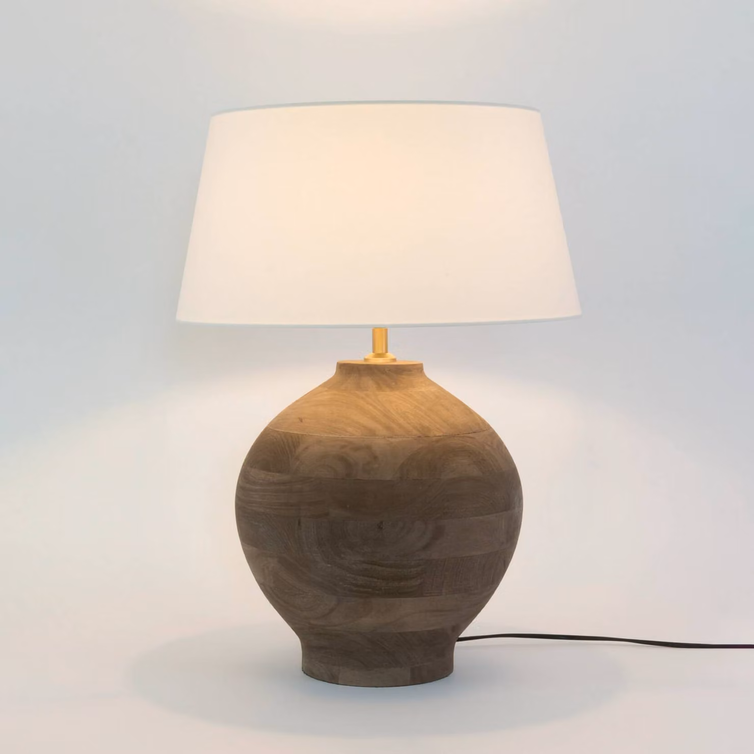 Holländer Lampada da tavolo SORATTE, Legno scuro, Soggiorno / Sala da pranzo, Legno, Lampada da tavolo
