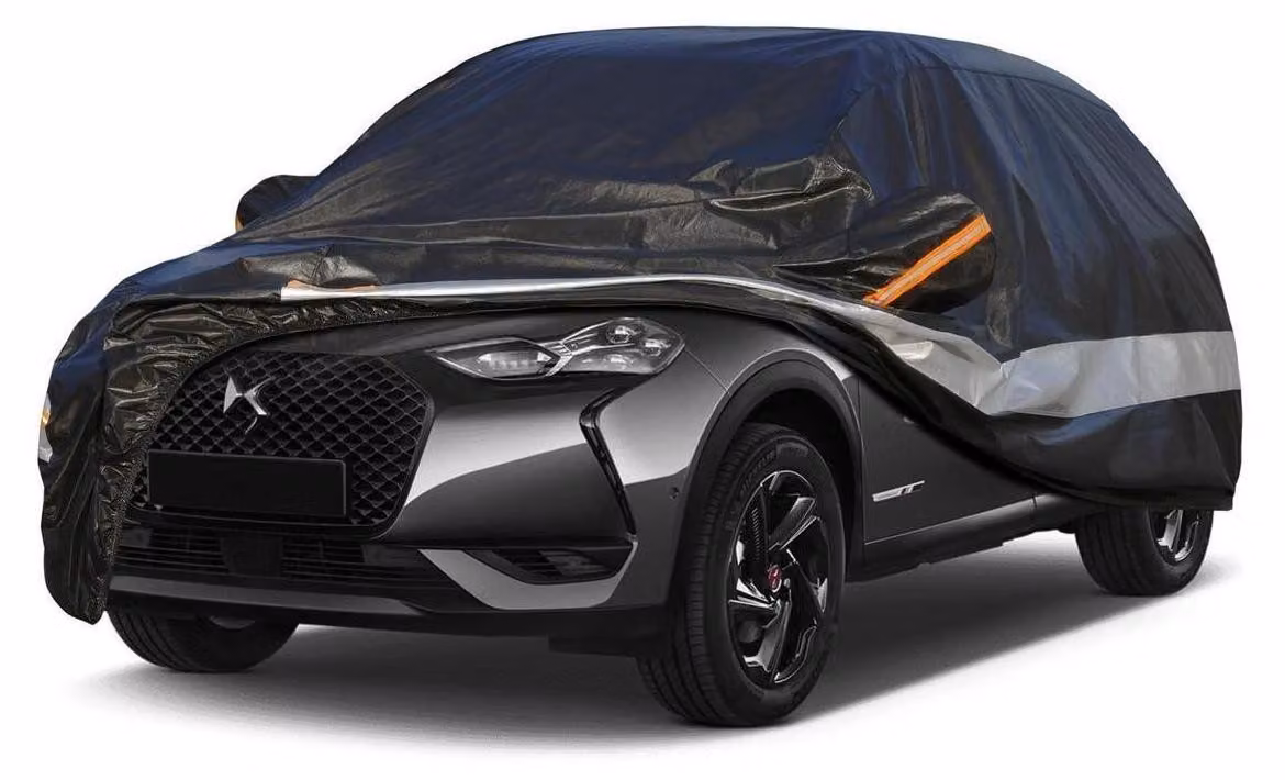 Copertura per auto, 10 strati, impermeabile e traspirante, per DS DS3 (2016-2018), colore nero