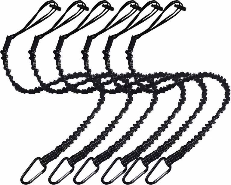 Set di 6 moschettoni per utensili, sistema di protezione anticaduta per piattaforme aeree