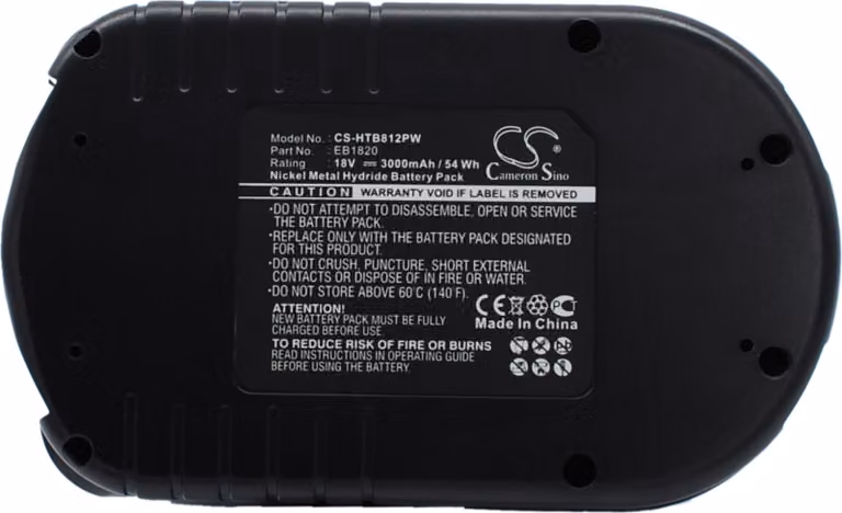 TECHTEK Batteria compatibile con [Hitachi] C 18DL, C 18DLX, C 18DMR, C 6DC, C 6DD, CJ 18DL, CJ 18DLX, CR 18DL, CR 18DLX, CR 18DMR, CR 18DV, CR18DL, D