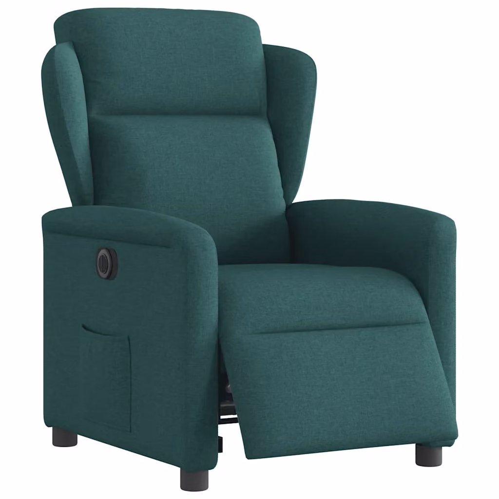 Poltrona Elettrica Reclinabile vidaXL in Tessuto Verde per il tuo Relax in Soggiorno – 2