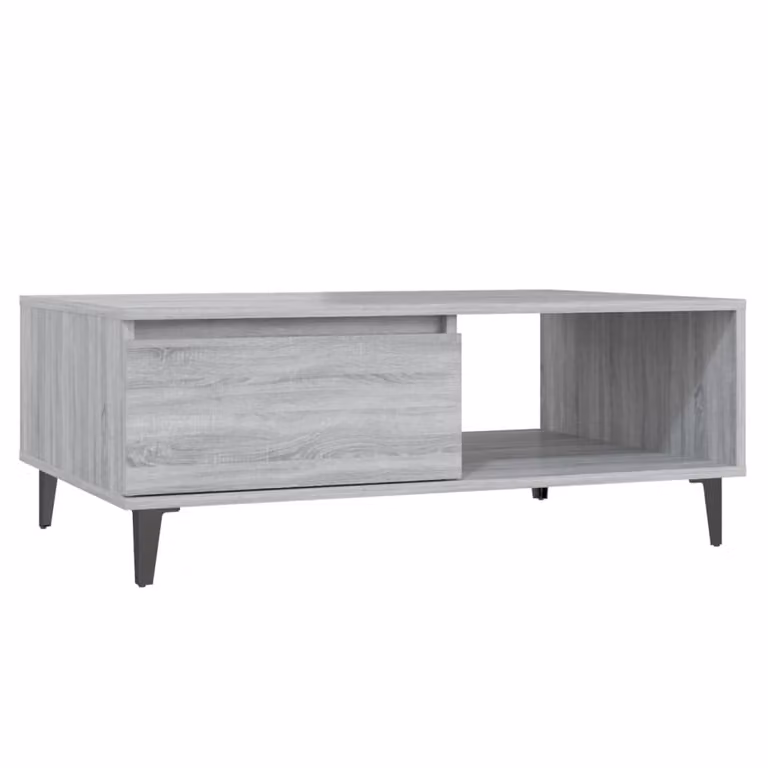 Tavolino da Salotto Grigio Sonoma 90x60x35 cm in Truciolato