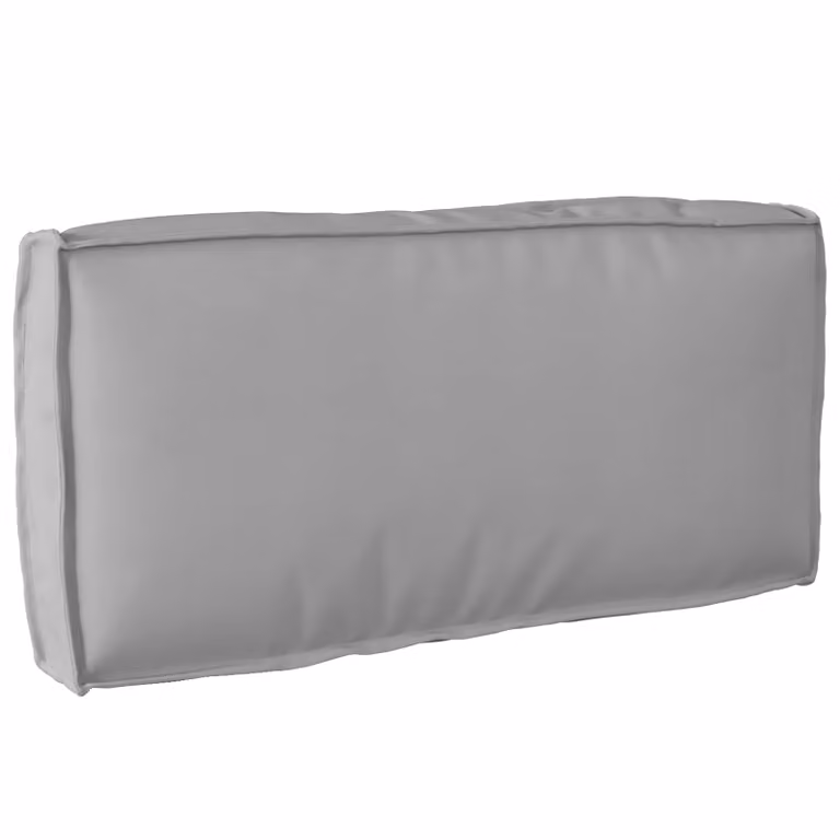 vidaXL Cuscino Tessuto Oxford Grigio 80 x 40 x 12 cm