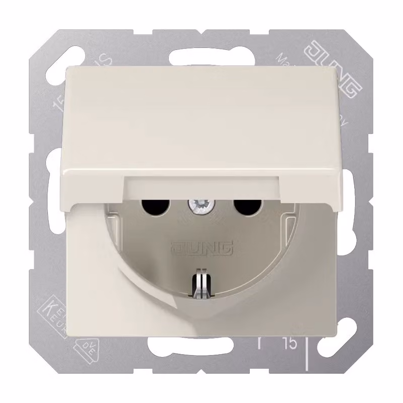 Jung AS1521KL Presa Schuko con coperchio ribaltabile
