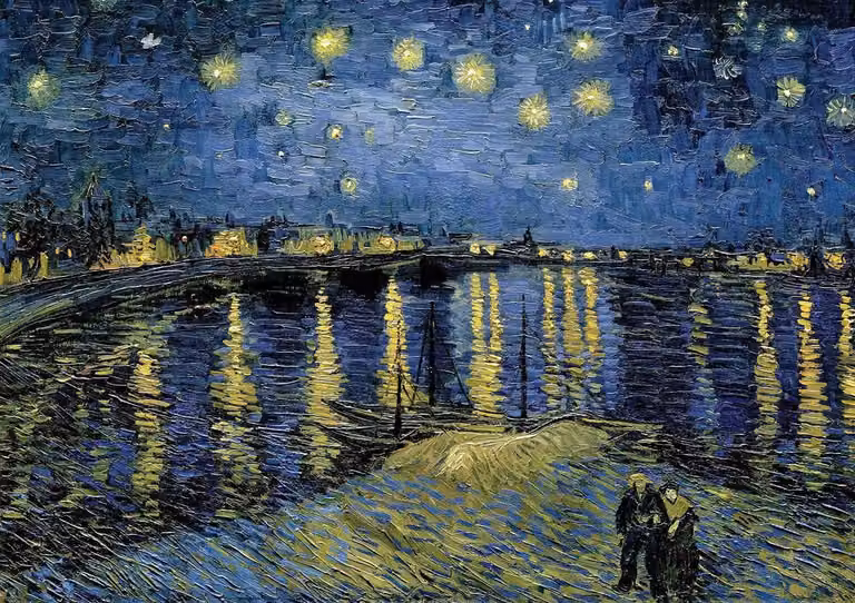 Puzzle d'arte - Vincent van Gogh: Notte stellata - 1000 dielov