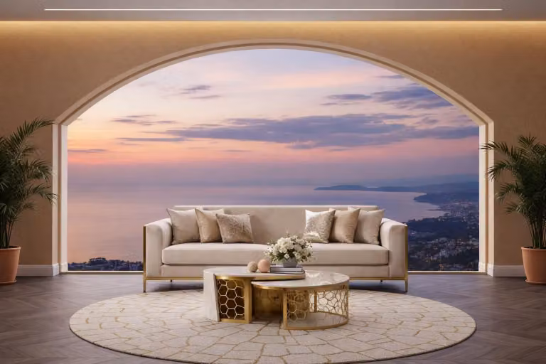 Elegante set di divano con tavolino, ideale per il soggiorno