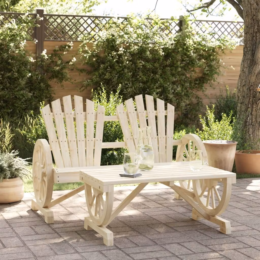 Maison Exclusive - Set da esterno per relax, composto da 2 pezzi, in legno massello di abete