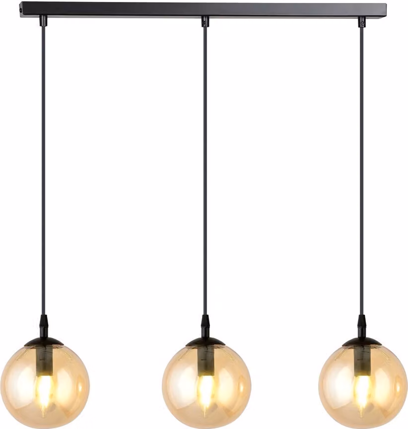 Lampadario Emibig 3xE14 40W COSMO 3 NERO MIELE 713/3