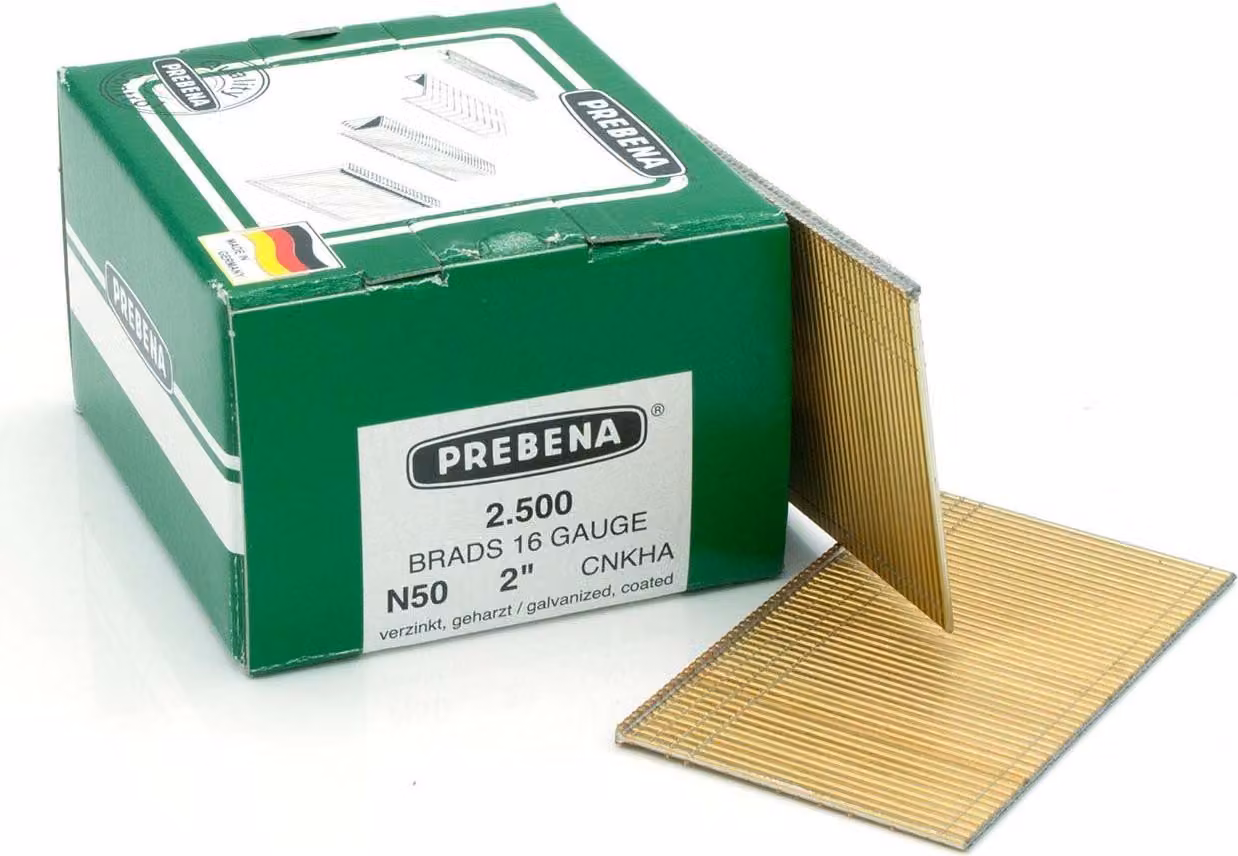 Chiodi a testa bombata 50 mm chiodi zincati Prebena N Paslode F16 Makita DBN600Z Haubold SKN16 BR-04 2,5M P