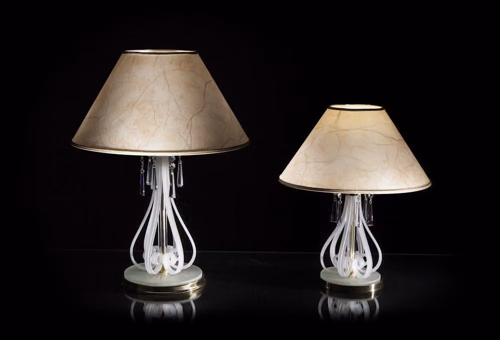 Klassische Tischleuchten Stand Leuchte Tisch Lampe Leuchten Lampen Kristall