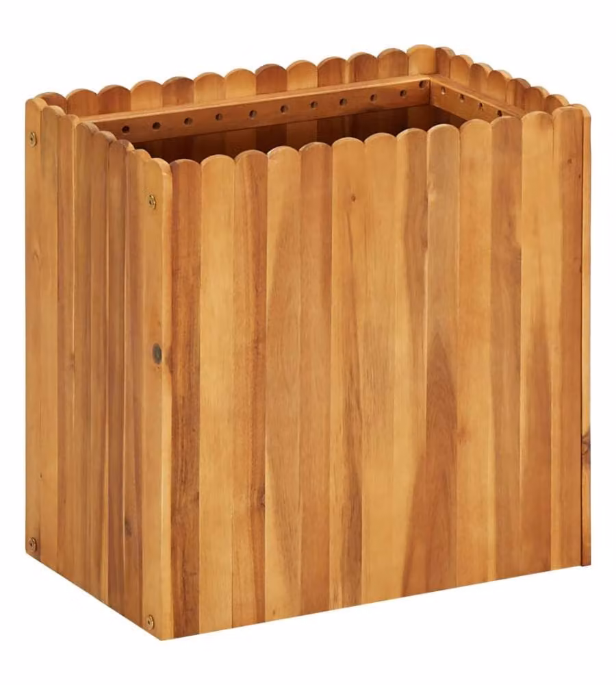 Letto Rialzato da Giardino 50x30x50 cm in Massello di Acacia