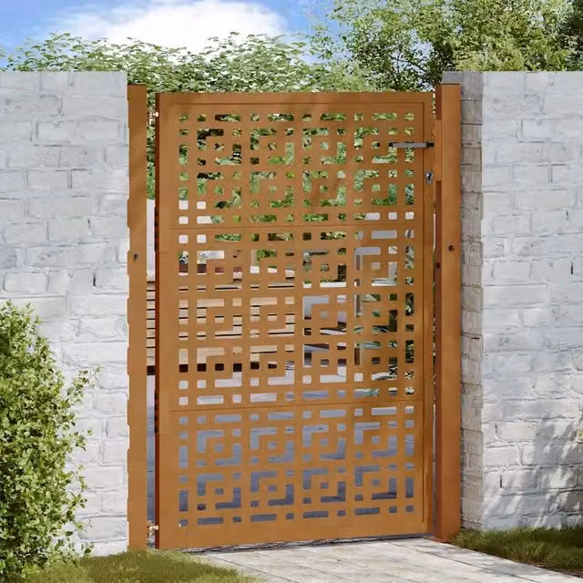 Cancello da giardino 100x150 cm con design a croce 4101006