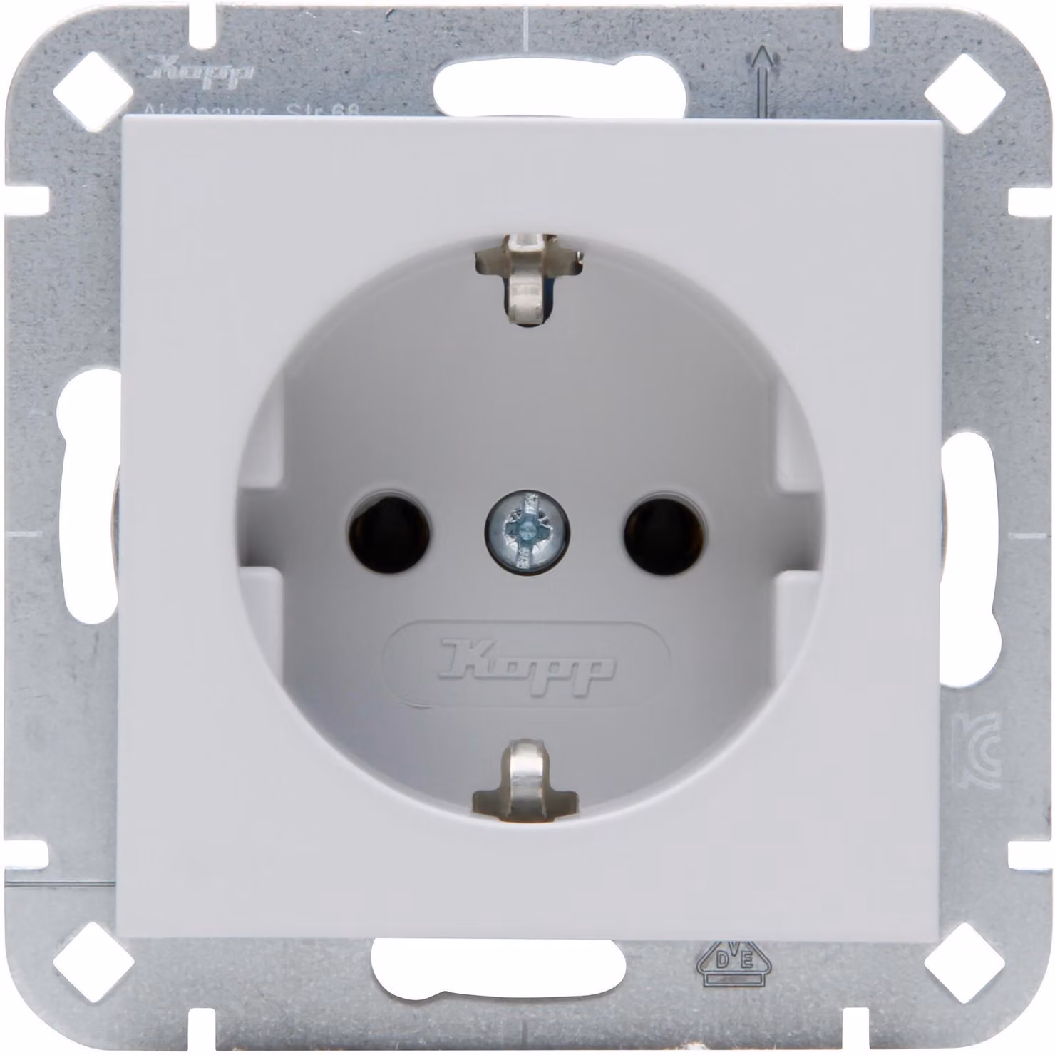 Presa SCHUKO Kopp HK07 949334008 Colore: grigio opaco