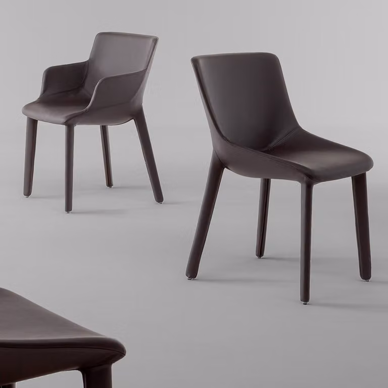 Sedia Artika Bonaldo con gambe rivestite