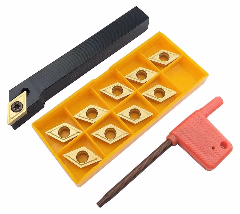 Utensile di fresatura con 10 punte in carburo e chiave T15