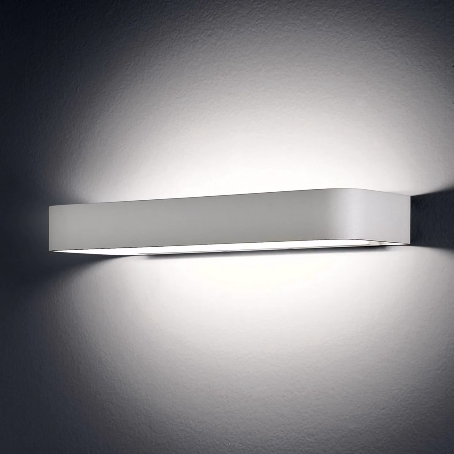 Egger Licht Applique da parete a LED HENRY, Bianco / Opale, Corridoio, Alluminio, Moderno, Applique a LED