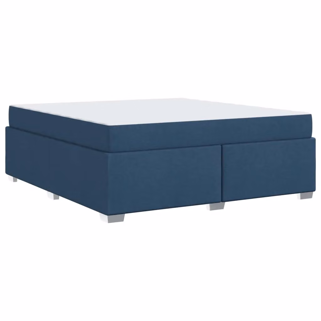 Letto moderno vidaXL con materasso a molle in tessuto blu L 180 x P 200 cm, H 66 cm – 2